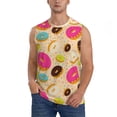 thumbnail image 1 of Balery Donuts Men's Sleeveless Muscle Shirts Workout Tank Top, Moisture Wicking, Odor Protection-XX-Large, 1 of 8