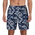 thumbnail image 1 of Balery Dragon Mens Swim Trunks Swim Shorts for Men Quick Dry Inseam Beach Shorts with Compression Liner Pocket-Small, 1 of 9