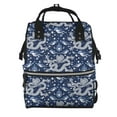 thumbnail image 1 of Balery Dragon Mummy Backpack - Waterproof Twill Canvas, Large Capacity Diaper Bag with Multiple Pockets and Adjustable Straps, 1 of 6