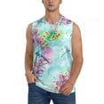 thumbnail image 1 of Balery Dragonfly Floral Men's Sleeveless Muscle Shirts Workout Tank Top, Moisture Wicking, Odor Protection-3X-Large, 1 of 8