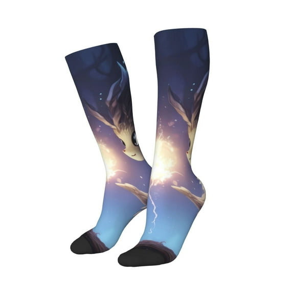 Balery Dreamy Forest Elf Printed Novelty Socks Men's Women's Crew Socks Sports Socks Knee High Socks Cotton Socks Quirky and Cool Socks