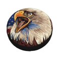 thumbnail image 1 of Balery Eagle With USA Flags Tire Covers - Tough Tire Wheel Protector for Truck, SUV, Trailer, Camper, RV -15 inch, 1 of 8