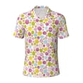 thumbnail image 1 of Balery Easter Egg Printed Men’s Short Sleeve Polo Shirt, Midweight Men's Shirt,Golf Polo shirts -XX-Large, 1 of 9