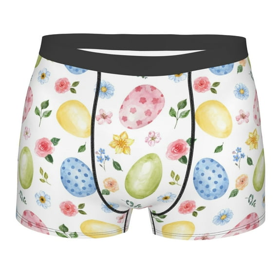 Balery Easter Egg3 Men's Boxer Briefs, Soft and Breathable Cotton Underwear with nylon Waistband-XX-Large
