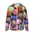 thumbnail image 1 of Balery Easter Eggs1 Men's Women's UPF 50+ Sun Protection Lightweight Hoodie Performance Long Sleeve Shirt for Fishing Running-Large, 1 of 9