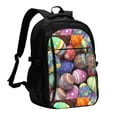 thumbnail image 1 of Balery Easter Eggs1 Print USB Charging Backpack for Men and Women - Water-Resistant, Anti-Theft Laptop Backpack with USB Port for Travel, Work, School, and College, 1 of 7