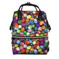 Balery Easter Eggs2 Mummy Backpack Waterproof Twill Canvas, Large