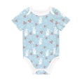 thumbnail image 1 of Balery Easter Rabbit Pattern Baby Climbing Clothes Infant Bodysuit Cute Infant Bodysuit Baby Romper-12 Months, 1 of 7