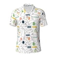 thumbnail image 1 of Balery Easter Rabbit Printed Men’s Short Sleeve Polo Shirt, Midweight Men's Shirt,Golf Polo shirts -XX-Large, 1 of 9