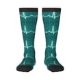 thumbnail image 1 of Balery Ecg Wave Fun Novelty Socks Men'S Women'S Crew Socks Funny Crazy Novelty Socks Quirky And Cool Socks, 1 of 9