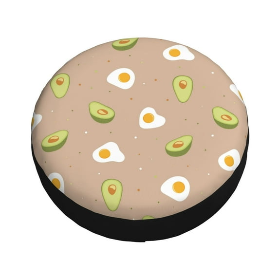 Balery Egg and Avocado Tire Covers - Tough Tire Wheel Protector for Truck, SUV, Trailer, Camper, RV -14 inch