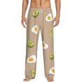 thumbnail image 1 of Balery Egg and Avocado print Men's Pajama Pants,Ultra Lightweight Pjs,Lounge Pant-Large, 1 of 9