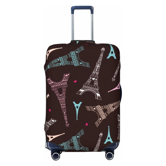 Balery Eiffel Tower Luggage Cover Protector, Scratch And Dirt Resistant, Fits 18-32 Inch Luggage - Small