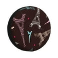 thumbnail image 1 of Balery Eiffel Towertire Cover Waterproof Dust-Proof, Universal Spare Wheel Tire Cover For Trailer, Rv, Suv Truck And Vehicle Camper Accessories-14 Inch, 1 of 9