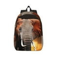 thumbnail image 1 of Balery Elephant Sunset in Kenya Vintage Canvas Backpack for Men and Women - Large Capacity, Durable Travel Laptop Bag for School, Work, Hiking, and Outdoor Activities, 1 of 7
