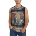 thumbnail image 1 of Balery Elephant in Smoke Men's Sleeveless Muscle Shirts Workout Tank Top, Moisture Wicking, Odor Protection-3X-Large, 1 of 8