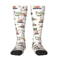 thumbnail image 1 of Balery Excavator Fun Novelty Socks Men'S Women'S Crew Socks Funny Crazy Novelty Socks Quirky And Cool Socks, 1 of 9