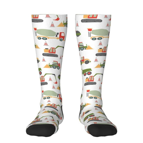 Balery Excavator Fun Novelty Socks Men'S Women'S Crew Socks Funny Crazy Novelty Socks Quirky And Cool Socks