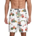 thumbnail image 1 of Balery Excavator Men's Cotton Knit Pajama Shorts Waistband & Pockets,Short Pajama Pants-Large, 1 of 8