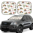 thumbnail image 1 of Balery Excavator Sun Shield 2 Pack For Car Front Windows Foldable Sun Visor Protector Blocks Max Uv Rays And Keeps Your Vehicle Cool For Most Sedans Suv Truck, 1 of 7