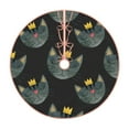 thumbnail image 1 of Balery Faces Of The Cat Printed Christmas Tree Skirt , Merry Christmas Party Christmas Tree Decoration,Adjustable Tree Skirt-30", 1 of 8