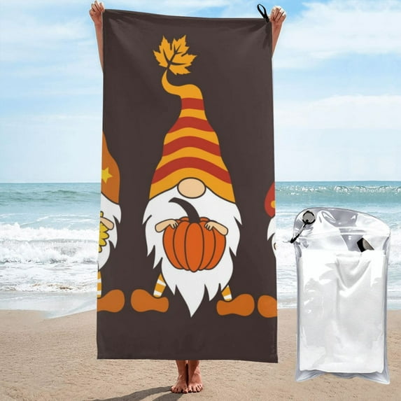 Balery Fall Gnomes Print Towels - Luxurious Jumbo Bath Sheet - Highly Absorbent and Quick Dry Extra Large Bath Towel - Super Soft Hotel Quality Towel-31.5"x63"