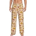 thumbnail image 1 of Balery Fall Leaves print Men's Pajama Pants,Ultra Lightweight Pjs,Lounge Pant-XX-Large, 1 of 9