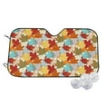 thumbnail image 1 of Balery Fall Maple Leaves Print Car Windshield Sun Shade,Windshield Sunshade for Car Pickup Truck SUV Accessories-Small, 1 of 7