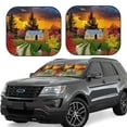 thumbnail image 1 of Balery Fall Village Scenery Sun Shield 2 Pack For Car Front Windows Foldable Sun Visor Protector Blocks Max Uv Rays And Keeps Your Vehicle Cool For Most Sedans Suv Truck, 1 of 7