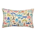 thumbnail image 1 of Balery Famous Places Bedding Queen Pillow Cases - Envelope Closure - Soft Brushed Microfiber Fabric - Shrinkage and Fade Resistant Pillow Cases-20"x30", 1 of 9