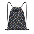 thumbnail image 1 of Balery Fast Food Pattern Drawstring Backpack Bag Sport Gym Sackpack Cinch Bags Pattern Drawstring Backpack Bag Sport Gym Sackpack Cinch Bags -Small, 1 of 6