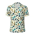thumbnail image 1 of Balery Fathers day Printed Men’s Short Sleeve Polo Shirt, Midweight Men's Shirt,Golf Polo shirts -Medium, 1 of 8