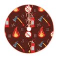 thumbnail image 1 of Balery Fire Extinguisher Printed Christmas Tree Skirt , Merry Christmas Party Christmas Tree Decoration,Adjustable Tree Skirt-48", 1 of 8