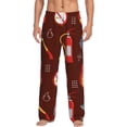 thumbnail image 1 of Balery Fire Extinguisher print Men's Pajama Pants,Ultra Lightweight Pjs,Lounge Pant-Small, 1 of 9