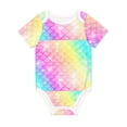 thumbnail image 1 of Balery Fish Scale Pattern Baby Climbing Clothes Infant Bodysuit Cute Infant Bodysuit Baby Romper-2 Years, 1 of 1