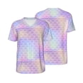 thumbnail image 1 of Balery Fish Scale1 Baseball Jersey for Men Casual Button Down Shirts Short Sleeve Active Team Sports Uniform-4X-Large, 1 of 9