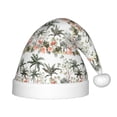 thumbnail image 1 of Balery Flamingo Palm Trees Pattern Santa Hat Christmas Hat Funny Christmas Hat Christmas Knitted Beanie Hat For Kids, 1 of 6