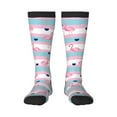 thumbnail image 1 of Balery Flamingo1 Printed Novelty Socks Men's Women's Crew Socks Sports Socks Knee High Socks Cotton Socks Quirky and Cool Socks, 1 of 9