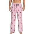 thumbnail image 1 of Balery Floral Strawberr print Men's Pajama Pants,Ultra Lightweight Pjs,Lounge Pant-Medium, 1 of 9