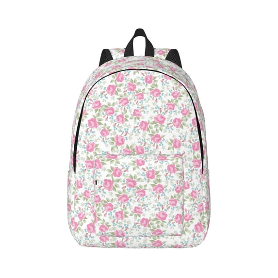 Balery Floral Vintage Canvas Backpack for Men and Women - Large Capacity, Durable Travel Laptop Bag for School, Work, Hiking, and Outdoor Activities