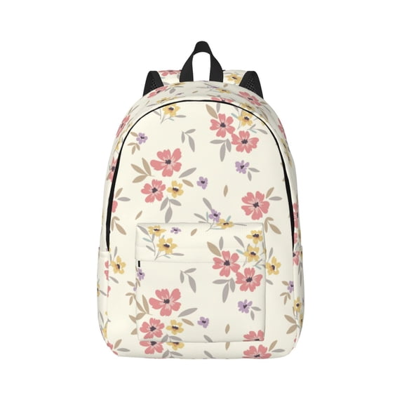 Balery Floral Vintage Canvas Backpack for Men and Women - Large Capacity, Durable Travel Laptop Bag for School, Work, Hiking, and Outdoor Activities