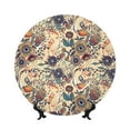 thumbnail image 1 of Balery Floral With Birds Print Bone China Decorative Plate Ceramic Dinner Plates Art Crafts with Display Stand-6in, 1 of 6