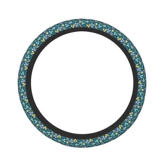 Balery Floral print Steering Wheel Covers Elastic Skidproof Steering Wheel Protective Cover Case for Men Women Universal 15 Inches Cars Accessories