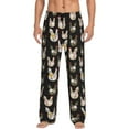 thumbnail image 1 of Balery Flowe Rooster print Men's Pajama Pants,Ultra Lightweight Pjs,Lounge Pant-Large, 1 of 9