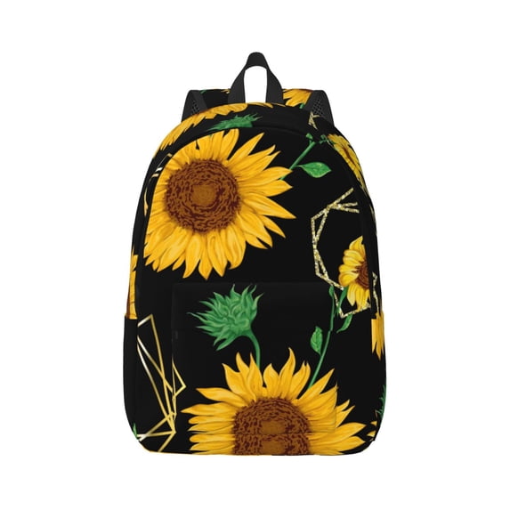 Balery Flower (2) Vintage Canvas Backpack for Men and Women - Large Capacity, Durable Travel Laptop Bag for School, Work, Hiking, and Outdoor Activities