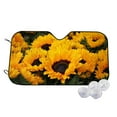 thumbnail image 1 of Balery Flower Bush Sunflower Windshield Sun Shade, Car Front Window Sunshade Cover ,Automotive Interior Portected Blocks Uv Rays For Car Pickup Truck Suv Accessories- Medium, 1 of 7