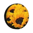thumbnail image 1 of Balery Flower Bush Sunflowertire Cover Waterproof Dust-Proof, Universal Spare Wheel Tire Cover For Trailer, Rv, Suv Truck And Vehicle Camper Accessories-16 Inch, 1 of 9