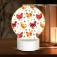 thumbnail image 1 of Balery Flower Chicken Pattern Acrylic Night Light Gift with 3 Color ModesTouch-Sensitive LED Lamp Perfect Gift for Mother's Day, Birthday, or Christmas, 1 of 9