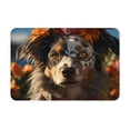 thumbnail image 1 of Balery Flower Crown Dog Doormat, Durable Flannel Fabric, Waterproof Stain and Fade Resistant, Low Profile,Indoor Outdoor Door Mats, Easy Clean Patio Entrance Mat, 16x24in, 1 of 9