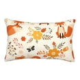 thumbnail image 1 of Balery Flower Fox Bedding Queen Pillow Cases - Envelope Closure - Soft Brushed Microfiber Fabric - Shrinkage and Fade Resistant Pillow Cases-14"x20", 1 of 9